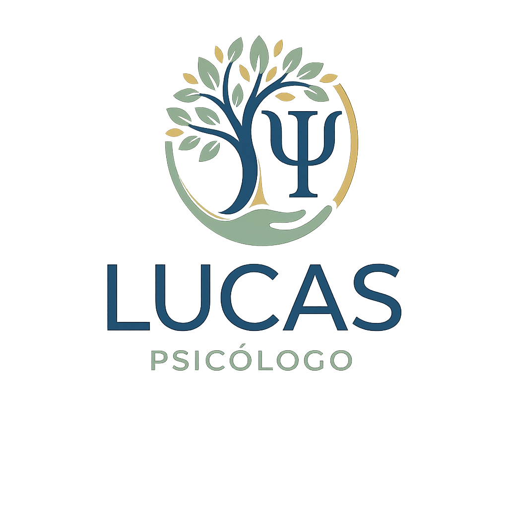 Logotipo do consultório Lucas Psicólogo em Campinas