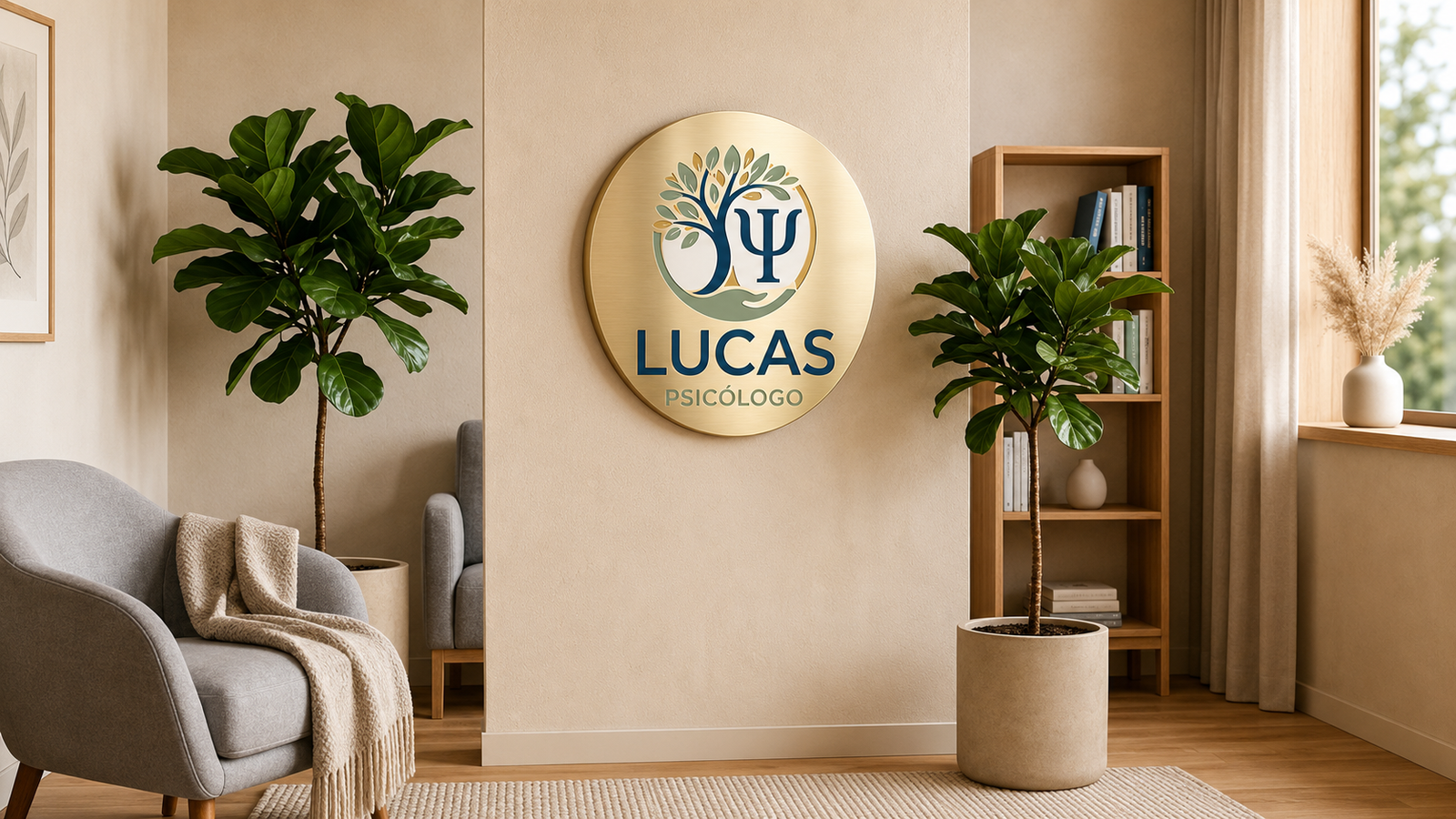 Psicólogo Lucas em atendimento no consultório em Campinas